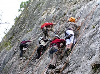  Escalada al aire libre en Saboya 